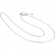 Sterling Silver 22 Inch Adjustable Cable Chain
