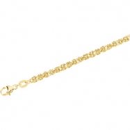 Picture of 14K Yellow 18 INCH Solid Byzantine Chain