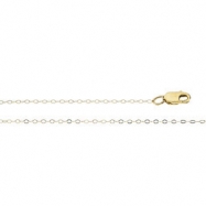 Picture of 14K Yellow 7 INCH Lasered Titan Gold Curb Chain