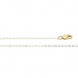 14K Yellow 7 INCH Lasered Titan Gold Curb Chain