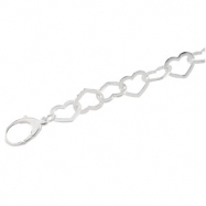 Picture of Sterling Silver 07.50 INCH;P;HEART CHAIN Heart Chain