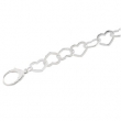 Sterling Silver 07.50 INCH;P;HEART CHAIN Heart Chain