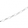Sterling Silver 17 INCH Fashion Link Chain W/lob Clsp