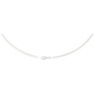 Picture of Sterling Silver 18.00 Inch Reversable Omega Chain Matt And Polish Finish