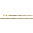 14K Yellow 7 INCH 02.00 MM ROPE CHAIN (REPLACING CH506) 1.85 Mm Rope Chain