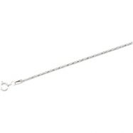 Picture of Sterling Silver 16 INCH Diamond Cut Snake Chain