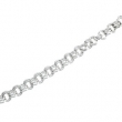 Sterling Silver 07.50 Inch Fancy Link Chain