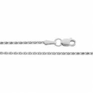 Picture of 14K White 24 INCH Diamond Cut Wheat Chain