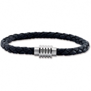 Picture of 08.50 Inch 6mm Leather Bracelet