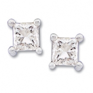 Picture of 14K White Gold Pair Diamond Earring