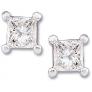Picture of 14K White Gold Pair Diamond Earring
