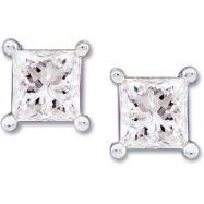 Picture of 14K White Gold Pair Diamond Earring