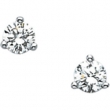 14K White Gold Pair Diamond Earring