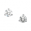 14K White Gold Pair Diamond Earring