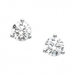 14K White Gold Pair Diamond Earring