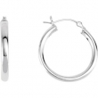 Sterling Silver Pair Hoop Earring