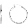 Sterling Silver Pair Hoop Earring
