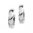14K White Gold Hinged Earring