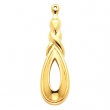 14K Yellow Gold Earring Jacket