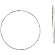 Picture of Sterling Silver Endless Tube Earrings