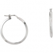 Sterling Silver Knife Edge Tube Earrings