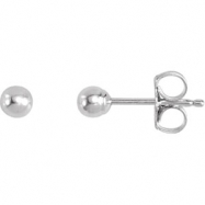 Picture of Sterling Silver Pair Ball Earrings With Backs