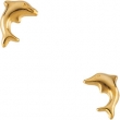 14K Yellow PAIR 05.75X08.25 MM;P;CHILDRENS DOLPHIN EARRING Youth Dolphin Earring