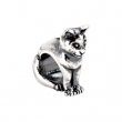 Sterling Silver Kera Cat Bead Ring Size 6