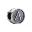 Sterling Silver A Kera Alphabet Cylinder Bead Ring Size 6