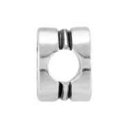 Picture of Sterling Silver Kera ""cross"" Cylinder Bead Ring Size 6