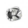 Sterling Silver Kera Heart Accented Bead