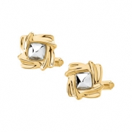 Picture of 14K Yellow White Gold Left Two Tone Cuff Link