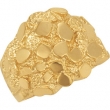 14K Yellow Gold Nugget Ring