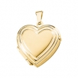 14K Yellow Gold Heart Shaped Locket