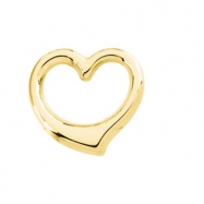 Picture of 14K Yellow Gold Heart Chain Slide