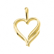 Picture of 14K Yellow Gold Heart Shaped Pendant