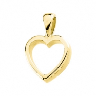 Picture of 14K Yellow Gold Heart Shaped Pendant