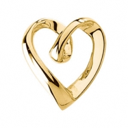 Picture of 14K Yellow Gold Heart Shaped Pendant Slide