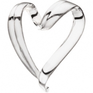 Picture of Sterling Silver Heart Chain Slide