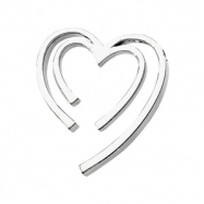 Picture of 14K White Gold Metal Fashion Heart Pendant