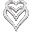 14K White Gold Metal Fashion Heart Pendant