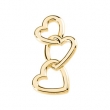 14K Yellow Gold 24.50 X 13.00 Metal Fashion Heart Pendant
