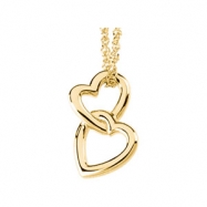 Picture of 14K Yellow Gold Metal Fashion Heart Pendant