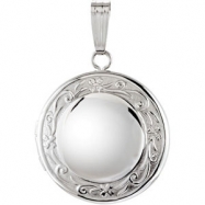 Picture of Sterling Silver Round Locket