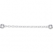 Sterling Silver 2.5"" Kera Safety Chain