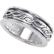 Sterling Silver Decorative Metal Fashion Ring
