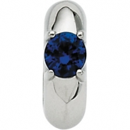 Picture of 14K White Gold September Birth Of A Child Miniature Birthstone Baby Ring Pendant