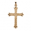 14K Yellow Gold Cross Pendant