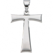 Picture of 14K White Gold Tau Cross Pendant