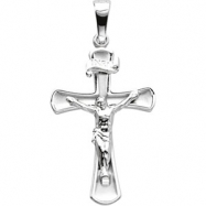 Picture of 14K White Gold Crucifix Pendant